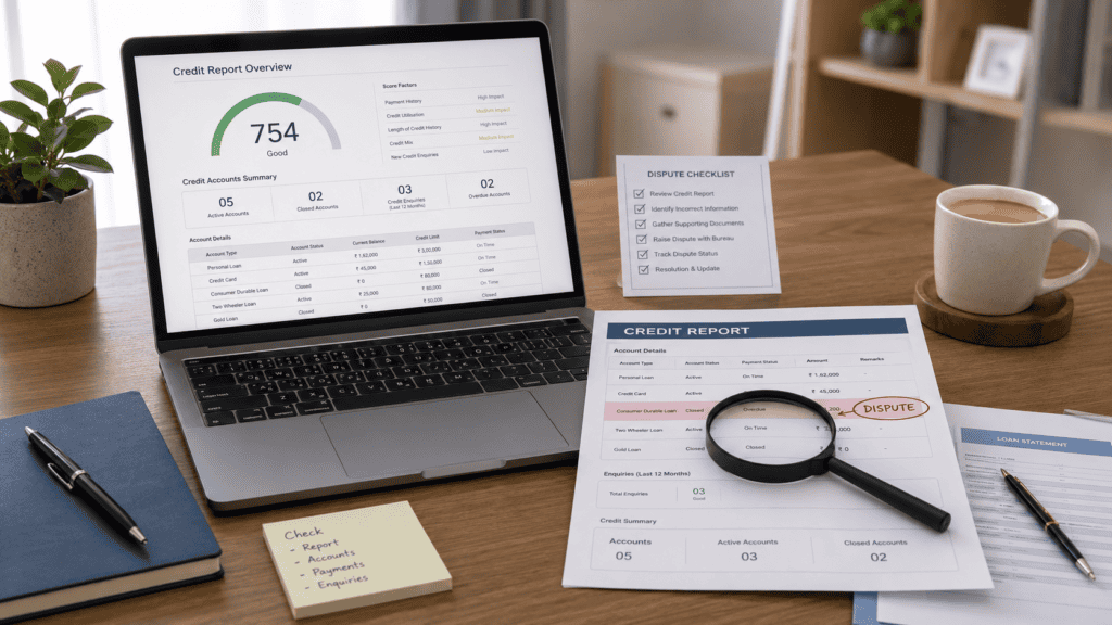 a realistic 16 9 premium editorial finance blog for an indian borrower