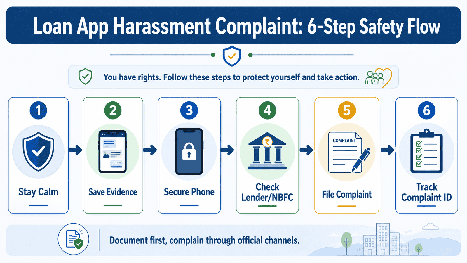 a useful 16 9 in post infographic titled loan app harassment complaint